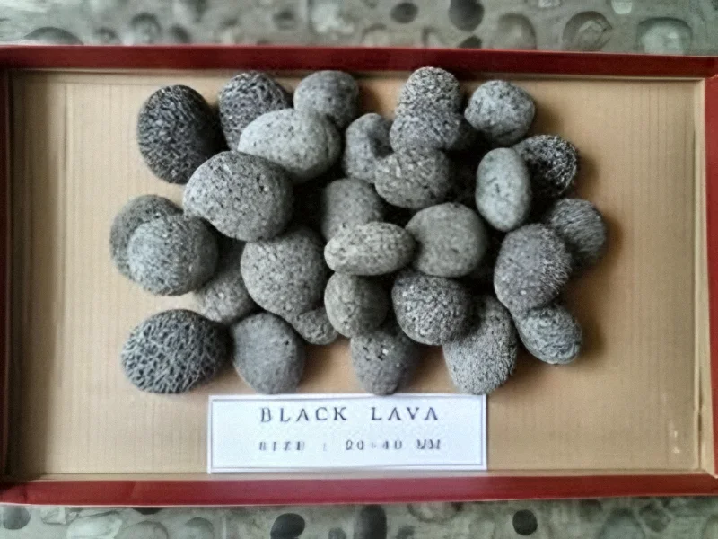 Black lava stones, 20-40 mm grade